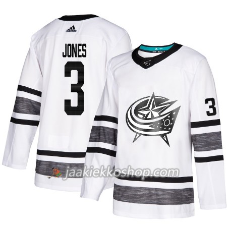 Miehille NHL Columbus Blue Jackets Pelipaita Seth Jones 3 Valkoinen 2019 All-Star Adidas Authentic